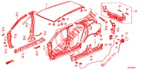 BUITEN PANELEN/ACHTER PANEEL  voor Honda CIVIC TOURER 1.8 LIFESTYLE 5 deuren 6-versnellings handgeschakelde versnellingsbak 2014