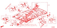 DAK VOERING  voor Honda CIVIC TOURER 1.8 LIFESTYLE 5 deuren 6-versnellings handgeschakelde versnellingsbak 2014