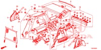 KOFFERBAK ZIJ BEKLEDING  voor Honda CIVIC TOURER 1.8 LIFESTYLE 5 deuren 6-versnellings handgeschakelde versnellingsbak 2014