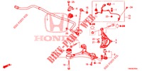 VOOR KNOKKEL  voor Honda CIVIC TOURER 1.8 LIFESTYLE 5 deuren 6-versnellings handgeschakelde versnellingsbak 2014