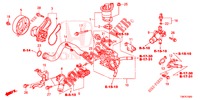 WATERPOMP/THERMOSTAAT  voor Honda CIVIC TOURER 1.8 LIFESTYLE 5 deuren 6-versnellings handgeschakelde versnellingsbak 2014