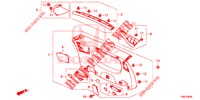 ACHTERKLEP VOERING/ ACHTER PANEEL VOERING(2DE)  voor Honda CIVIC TOURER 1.8 EX 5 deuren 6-versnellings handgeschakelde versnellingsbak 2015