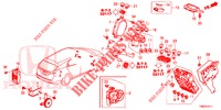 BEDIENINGSEENNEID (CABINE) (1) (RH) voor Honda CIVIC TOURER 1.8 EX 5 deuren 6-versnellings handgeschakelde versnellingsbak 2015