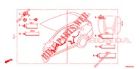 BEDRADINGSBUNDEL (5) (RH) voor Honda CIVIC TOURER 1.8 EX 5 deuren 6-versnellings handgeschakelde versnellingsbak 2015