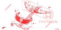VOOR GRILLE/GIETWERK  voor Honda CIVIC TOURER 1.8 EX 5 deuren 6-versnellings handgeschakelde versnellingsbak 2015
