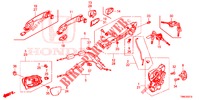 VOOR PORTIER SLOTEN/BUITEN HENDEL  voor Honda CIVIC TOURER 1.8 EX 5 deuren 6-versnellings handgeschakelde versnellingsbak 2015