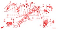 VOOR PORTIER SLOTEN/BUITEN HENDEL  voor Honda CIVIC TOURER 1.8 EXGT 5 deuren 6-versnellings handgeschakelde versnellingsbak 2015