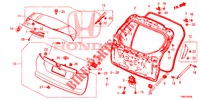 ACHTERKLEP PANEEL(2DE)  voor Honda CIVIC TOURER 1.8 SE 5 deuren 6-versnellings handgeschakelde versnellingsbak 2015