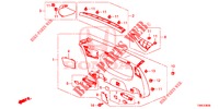ACHTERKLEP VOERING/ ACHTER PANEEL VOERING(2DE)  voor Honda CIVIC TOURER 1.8 SE 5 deuren 6-versnellings handgeschakelde versnellingsbak 2015