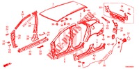 BUITEN PANELEN/ACHTER PANEEL  voor Honda CIVIC TOURER 1.8 SE 5 deuren 6-versnellings handgeschakelde versnellingsbak 2015