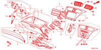 INSTRUMENTEN AFWERKING (COTE DE PASSAGER) (RH) voor Honda CIVIC TOURER 1.8 SE 5 deuren 6-versnellings handgeschakelde versnellingsbak 2015