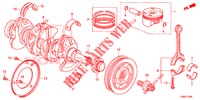 KRUKAS/ZUIGER  voor Honda CIVIC TOURER 1.8 SE 5 deuren 6-versnellings handgeschakelde versnellingsbak 2015