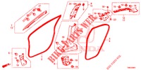 PILAAR AFWERKING (RH) voor Honda CIVIC TOURER 1.8 SE 5 deuren 6-versnellings handgeschakelde versnellingsbak 2015
