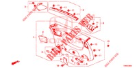 ACHTERKLEP VOERING/ ACHTER PANEEL VOERING(2DE)  voor Honda CIVIC TOURER 1.8 ES 5 deuren 6-versnellings handgeschakelde versnellingsbak 2016