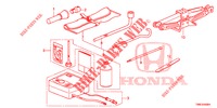 GEREEDSCHAP/KRIK  voor Honda CIVIC TOURER 1.8 ES 5 deuren 6-versnellings handgeschakelde versnellingsbak 2016