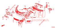 VOOR BUMPER  voor Honda CIVIC TOURER 1.8 ES 5 deuren 6-versnellings handgeschakelde versnellingsbak 2016