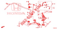 VOOR KNOKKEL  voor Honda CIVIC TOURER 1.8 ES 5 deuren 6-versnellings handgeschakelde versnellingsbak 2016