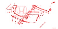 ACHTER BUMPER  voor Honda CIVIC TOURER 1.8 EX 5 deuren 6-versnellings handgeschakelde versnellingsbak 2016
