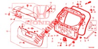 ACHTERKLEP PANEEL(2DE)  voor Honda CIVIC TOURER 1.8 EX 5 deuren 6-versnellings handgeschakelde versnellingsbak 2016