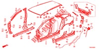BUITEN PANELEN/ACHTER PANEEL  voor Honda CIVIC TOURER 1.8 EX 5 deuren 6-versnellings handgeschakelde versnellingsbak 2016