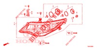 KOPLAMP  voor Honda CIVIC TOURER 1.8 EX 5 deuren 6-versnellings handgeschakelde versnellingsbak 2016
