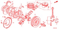 KRUKAS/ZUIGER  voor Honda CIVIC TOURER 1.8 EX 5 deuren 6-versnellings handgeschakelde versnellingsbak 2016