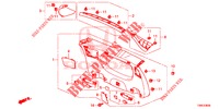 ACHTERKLEP VOERING/ ACHTER PANEEL VOERING(2DE)  voor Honda CIVIC TOURER 1.8 EXGT 5 deuren 6-versnellings handgeschakelde versnellingsbak 2016