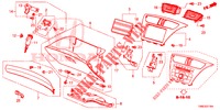 INSTRUMENTEN AFWERKING (COTE DE PASSAGER) (RH) voor Honda CIVIC TOURER 1.8 EXGT 5 deuren 6-versnellings handgeschakelde versnellingsbak 2016