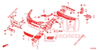 VOOR BUMPER  voor Honda CIVIC TOURER 1.8 EXGT 5 deuren 6-versnellings handgeschakelde versnellingsbak 2016