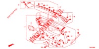 ACHTERKLEP VOERING/ ACHTER PANEEL VOERING(2DE)  voor Honda CIVIC TOURER 1.8 SE 5 deuren 6-versnellings handgeschakelde versnellingsbak 2016