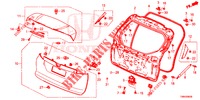 ACHTERKLEP PANEEL(2DE)  voor Honda CIVIC TOURER 1.8 EX 5 deuren 6-versnellings handgeschakelde versnellingsbak 2017