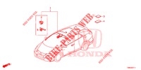 BEDRADINGSBUNDEL (6) (RH) voor Honda CIVIC TOURER 1.8 EX 5 deuren 6-versnellings handgeschakelde versnellingsbak 2017