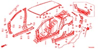 BUITEN PANELEN/ACHTER PANEEL  voor Honda CIVIC TOURER 1.8 EX 5 deuren 6-versnellings handgeschakelde versnellingsbak 2017