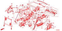KOFFERBAK ZIJ BEKLEDING  voor Honda CIVIC TOURER 1.8 EX 5 deuren 6-versnellings handgeschakelde versnellingsbak 2017
