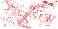 INSTRUMENTEN AFWERKING (COTE DE PASSAGER) (RH) voor Honda CIVIC TOURER 1.8 SE 5 deuren 6-versnellings handgeschakelde versnellingsbak 2017