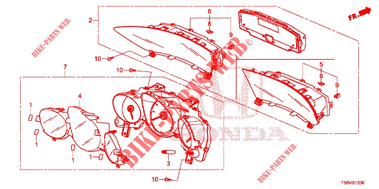 SNELHEIDSMETER  voor Honda CIVIC TOURER 1.8 SE 5 deuren 6-versnellings handgeschakelde versnellingsbak 2017