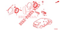 ANTENNE/LUIDSPREKER  voor Honda CIVIC TOURER DIESEL 1.6 ES 5 deuren 6-versnellings handgeschakelde versnellingsbak 2014