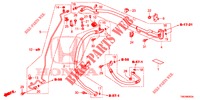 AIRCONDITIONER (FLEXIBLES/TUYAUX) (DIESEL) (RH) voor Honda CIVIC TOURER DIESEL 1.6 EXGT 5 deuren 6-versnellings handgeschakelde versnellingsbak 2014