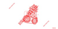 ALTERNATOR RIEM (DIESEL) voor Honda CIVIC TOURER DIESEL 1.6 EXGT 5 deuren 6-versnellings handgeschakelde versnellingsbak 2014