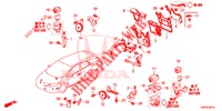 BEDIENINGSEENNEID (COMPARTIMENT MOTEUR) (1) (DIESEL) voor Honda CIVIC TOURER DIESEL 1.6 EXGT 5 deuren 6-versnellings handgeschakelde versnellingsbak 2014