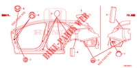 DOORVOERTULLE (LATERAL) voor Honda CIVIC TOURER DIESEL 1.6 EXGT 5 deuren 6-versnellings handgeschakelde versnellingsbak 2014
