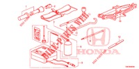 GEREEDSCHAP/KRIK  voor Honda CIVIC TOURER DIESEL 1.6 EXGT 5 deuren 6-versnellings handgeschakelde versnellingsbak 2014