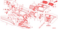 INSTRUMENTEN AFWERKING (COTE DE PASSAGER) (RH) voor Honda CIVIC TOURER DIESEL 1.6 EXGT 5 deuren 6-versnellings handgeschakelde versnellingsbak 2014