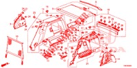 KOFFERBAK ZIJ BEKLEDING  voor Honda CIVIC TOURER DIESEL 1.6 EXGT 5 deuren 6-versnellings handgeschakelde versnellingsbak 2014