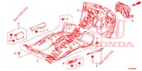 VLOERMAT/ISOLATOR  voor Honda CIVIC TOURER DIESEL 1.6 EXGT 5 deuren 6-versnellings handgeschakelde versnellingsbak 2014