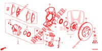 VOOR REM  voor Honda CIVIC TOURER DIESEL 1.6 EXGT 5 deuren 6-versnellings handgeschakelde versnellingsbak 2014