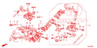 WISSELHENDEL (DIESEL) voor Honda CIVIC TOURER DIESEL 1.6 EXGT 5 deuren 6-versnellings handgeschakelde versnellingsbak 2014
