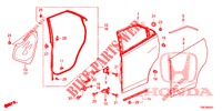ACHTER PORTIER PANELEN(4DE)  voor Honda CIVIC TOURER DIESEL 1.6 LIFESTYLE 5 deuren 6-versnellings handgeschakelde versnellingsbak 2014