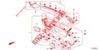 ACHTERKLEP VOERING/ ACHTER PANEEL VOERING(2DE)  voor Honda CIVIC TOURER DIESEL 1.6 LIFESTYLE 5 deuren 6-versnellings handgeschakelde versnellingsbak 2014