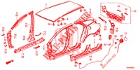 BUITEN PANELEN/ACHTER PANEEL  voor Honda CIVIC TOURER DIESEL 1.6 LIFESTYLE 5 deuren 6-versnellings handgeschakelde versnellingsbak 2014
